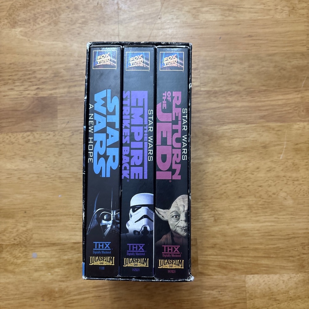 Fox Video VHS StarWars Trilogy THX Digitally Mastered